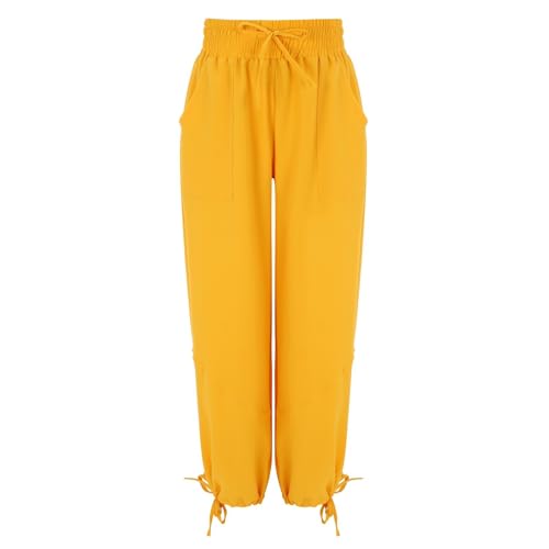 Pantalones casuales de verano para mujer, holgados, relajados, cómodos, pantalones cargo para mujer, pantalones holgados de pierna ancha, pantalones deportivos de cintura alta, pantalones deportivos