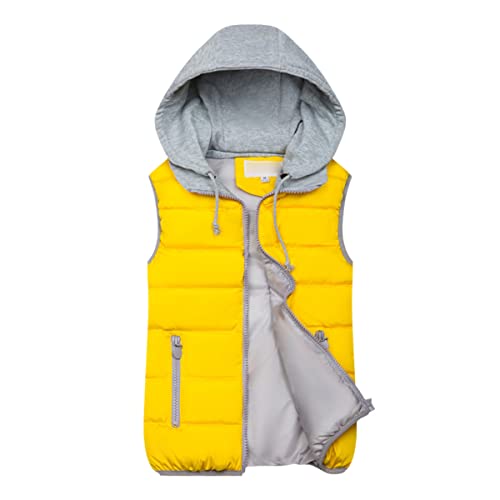Veste d'hiver chaude à capuche pour femme un cocon de douceur jaune bonbon L