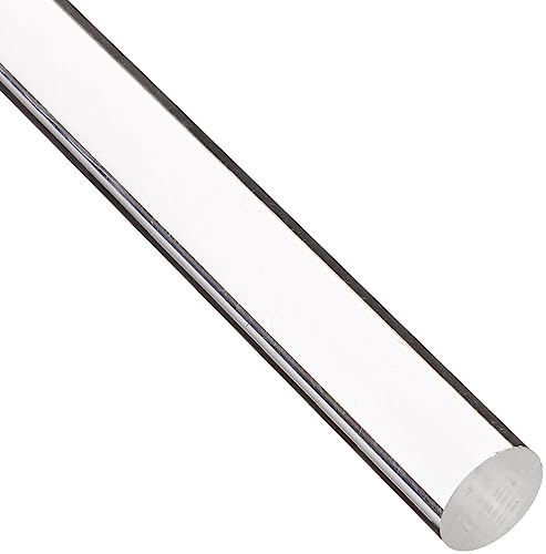 Image of 12 Inch Clear Acrylic Dowel Rods for DIY Crafts, Plant Stakes, Curtain Pulls & More (6 Pack)