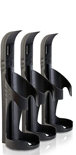 XENOTEC REINOLDMAX Premium - 3 soportes de pared negros para Stopfire de 750 ml