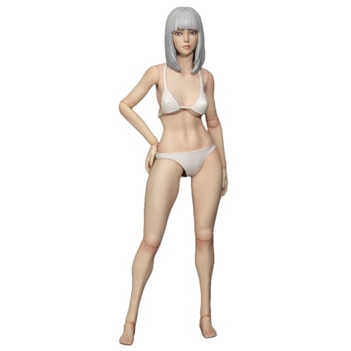 HiPlay TBLeague 1/6 関節素体 女性 素体 ヘッド付き GC3025 銀髪 美白肌 ボディ フィギュア 超可動