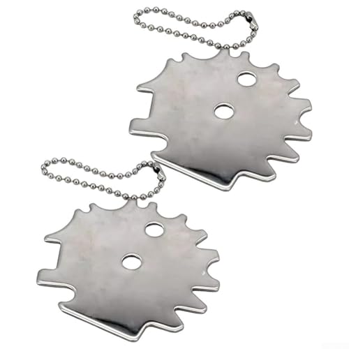 Mantenimiento de barbacoa sin esfuerzo con limpiador de rejilla de metal portátil, tamaño compacto para uso (6,5 x 6 cm, 2 piezas)