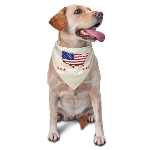 Immigrants Make America Great Dog Scarf Pet Bandana Cat Pet Bibs