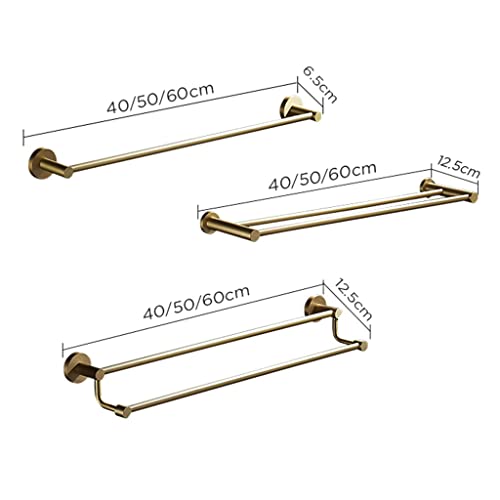Porte-serviettes salle de bain support rangement laiton double