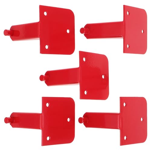 IWOWHERO Soporte para Extintor de 9 Kg de Acero al Carbono Soporte de Pared Fijo Gancho 5 Piezas para Colgar Hogar Oficina y Garaje Resistente para Extintores Abc