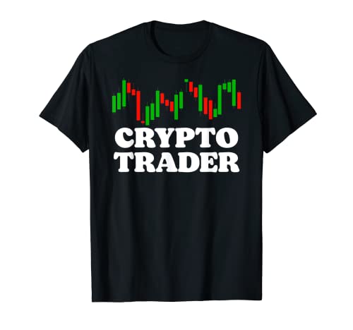 Crypto Trader Funny Minimalist Cryptocurrency Investor Retro Maglietta