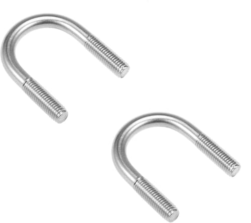 4 Pcs U-Bolts 304 Stainless Steel M10×45-M10×63mm Fasteners for Boats and Industrial Use(M10x48mm)