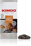Kimbo Espresso Crema Intensa | Café en grains | Torréfaction moyenne foncée, Intensité 11/13 | Torréfié, mélangé et fabriqué en Italie | Sac de 1kg | 100% grains Arabica | Torréfié à Naples, Italie | Crème épaisse, arôme intense | Prêt pour espresso et moka | 11/13