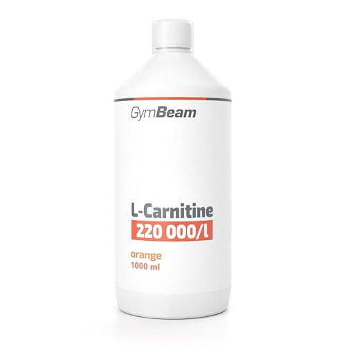 GymBeam L-Carnitin Liquid, 2200 mg pro Tagesdosis - natürlicher Fatburner zur Gewichtsabnahme, Ideal Pre-Workout und für Energiegewinnung, Angenehmer Geschmack, (1000 ml, Orange)