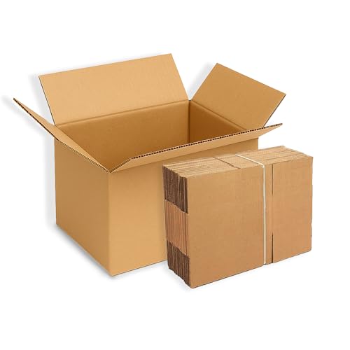 MARCPRINT Pack de 20 cajas carton ideal para envíos   almacenaje   mudanzas | Cajas de cartón medidas: 40x30x25 cm | cajas carton pequeñas canal simple reforzado. Modelo 7