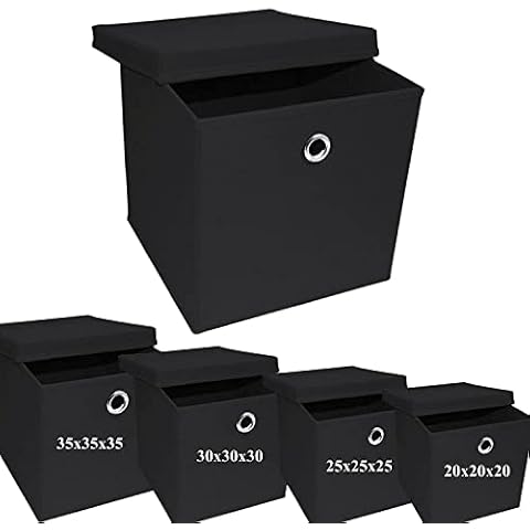 A406 Foldable Storage Boxes with Lid Cover