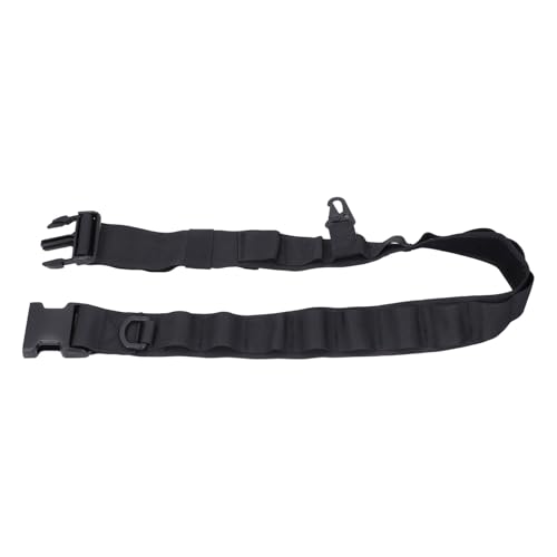 Qcwwy Cinturón de Servicio Secreto Hebillas de Nylon de Alta Resistencia Ajustable Montaje Multifuncional Desgaste Cómodo, Caja de Trabajo de Uso de Seguridad (BLACK)