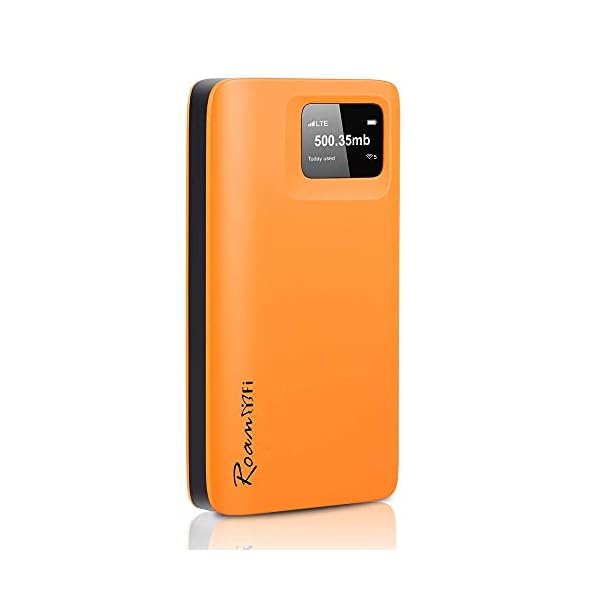 RoamWiFi 4G LTE WiFi Mobile Hotspot Router, Worldwide Portable High Speed Hotspot with US 10GB & Global 1GB Data 30Day,Connects Up to 10 Devices Pocket Hotspot for Travel in 160+ Countries