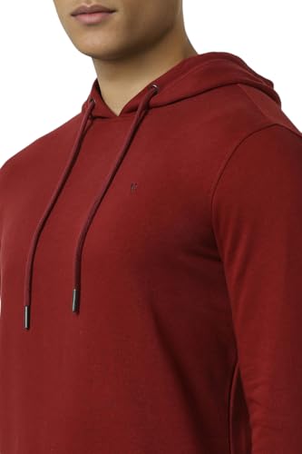 Image of Van Heusen Men's Hooded Neckline Full Sleeve Premium Cotton Blend Sweatshirt for Men | Effortless Styling | Comfort Wear