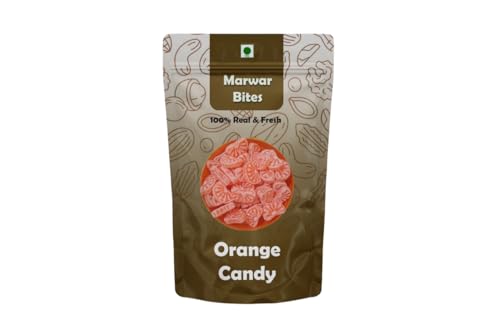 Image of MarwarBites Orange Candy | Narangee Candy | Narangee Toffee | SantraToffee | Vegetarian | Orange Flavoured Toffee (250gm)