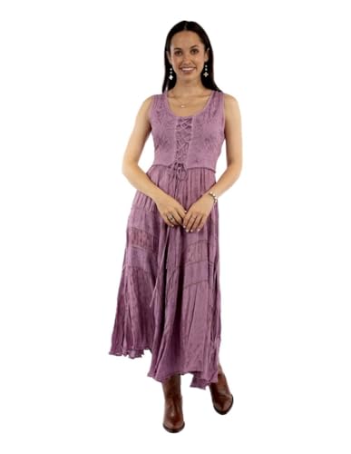 Image of Scully Western Dress Womens Full Length Sleeveless M Dusk F0 HC118