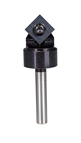 BETOP Hartmetall-Einsatz, 90 Grad, V-Nut-Bit, 11/16 Zoll Durchmesser, 21/64 Zoll Schnittlänge, 1/4 Zoll Schaft