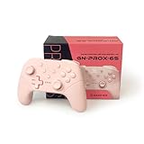 GAME'NIR ProX-6S CHERRY BLOSSOM Wireless Pro Controller for Nintendo Switch OLED, PC (STEAM/ EPIC/ XPG), Gamepad for Genshin Impact, Sakura Pink color tone, girl gift, Bluetooth Game Controller, NS Pro Controller, Paddle Controller