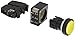Siemens 3SB3202-0AA31 Pushbutton Unit, Flat Button, Momentary Operation, 1 NO Contact Type, Yellow