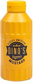 Dino's Famous All American Style Classic American Mustard Smooth & Tangy Mustard Perfect For Hot Dogs Burgers & Sandwiches 250 g Bottle (Pack of 1)