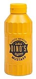 Dino's Famous All American Style Classic American Mustard Smooth & Tangy Mustard Perfect For Hot Dogs Burgers & Sandwiches 250 g Bottle (Pack of 1)