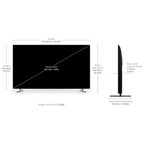 Image of acer 164 cm (65 inches) Super Series 4K Ultra HD Smart QLED Google TV AR65QDXGU2875AT (Black) 2024 Model