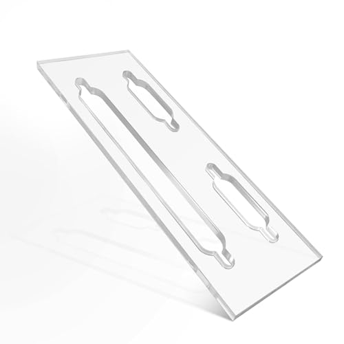 Gabasinover Clear Acrylic Keyhole Slot Template Picture-Hanging Keyhole Template Compatible with Routing Picture Frame Woodworking DIY Enthusiasts 1pcs