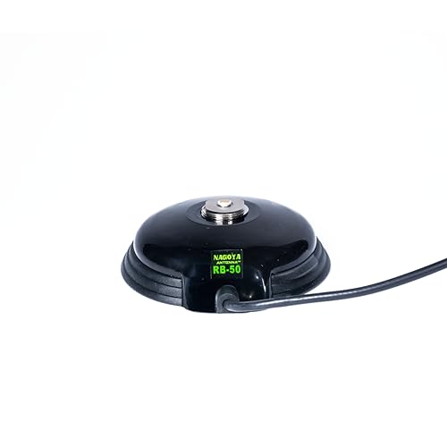 Nagoya RB-50 Heavy Duty Universal NMO Magnet Mount, Includes 18' of RG-58A/U Cable with a PL-259 Connector (Includes NMO Rain Cap)