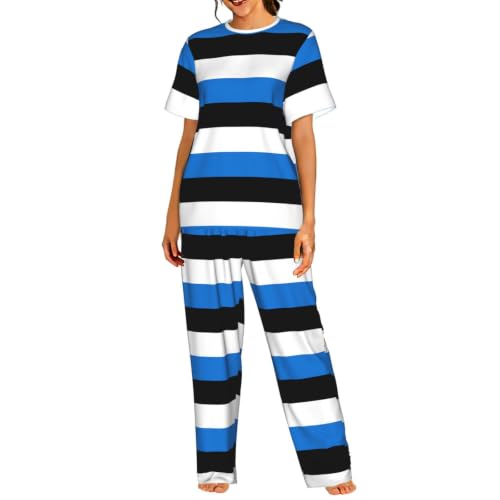 Pyjama court Estonie femme anti-transpiration nuit douce et fraîche