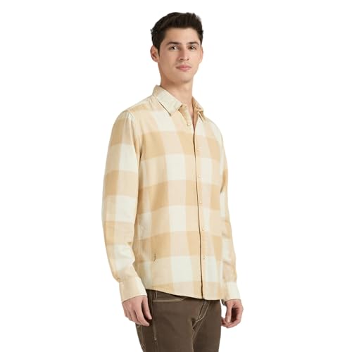 Image of Pepe Jeans Men's Regular Fit Full Sleeve Checkered Cotton Casual Shirt | Check Shirt for Man | Smart & Stylish | Multiple Styles | Mens Casual Shirts
