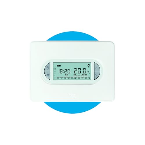 CAME Cronotermostato TH/450 digitale settimanale da parete a batterie ministilo, due cover incluse,...