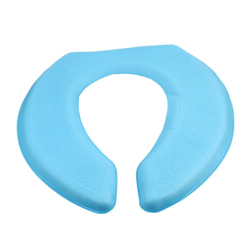 Homoyoyo Cojín Asiento Inodoro EVA con Adhesivo Autoadherente Acolchado U Resistente y Cómodo para Baño Doméstico Reutilizable y Lavable Color Azul