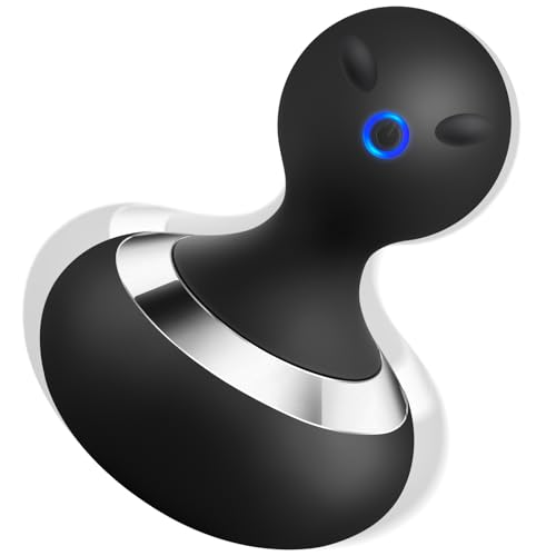 MANFLY Handheld Massage Ball Portable Neck Massager Multifunctional Rechargeable Massage Tool (Black)