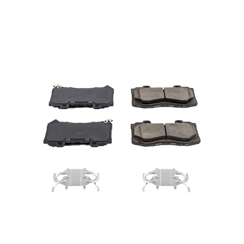 Image of PowerStop Front Brake Pads for Chevrolet Colorado 2015-20 | GMC Canyon 2015-20 - Z17 Ceramic Brake Pads with Installation Hardware, 17-1802