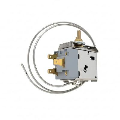 Mini Fridge Thermostat WDF-20, Temperature Control Replacement Repair Parts, Universal Thermostat Accessories for Fridge Only, Compatible with WDF-16/WDF-18/WDF-25, Stainless Steel Shell