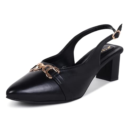 Image of TRASE Block Heels Sandals for Women, Flashy-I Stylish & Comfortable Footwear