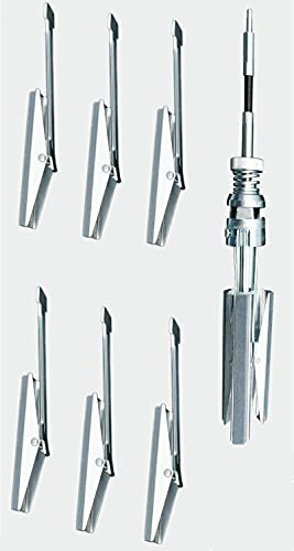 PMD Products 4" Engine Cylinder Hone 3 Blade 2-1/4" to 7" bore range includes replaceable 100, 240, and 320 Grit Stones on extra arms