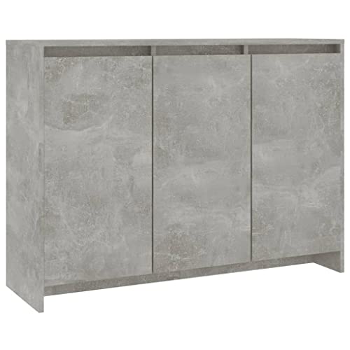 WIFESE Credenza Grigio Cemento 102x33x75 cm in