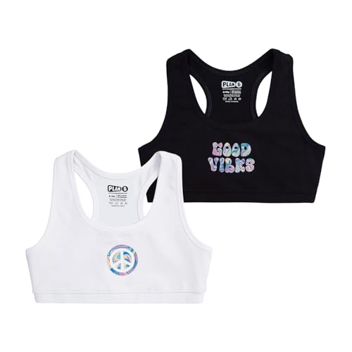 Image of YouGotPlanB Cotton Sports Bra | Ages 8-16 Years | Racerback Style | Non-Padded, Double-Layered for Coverage