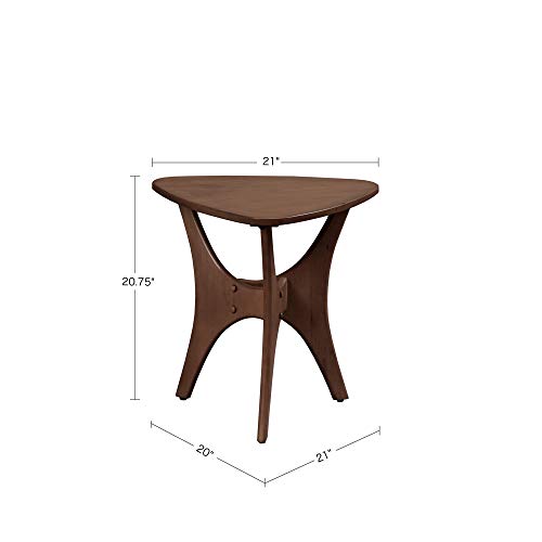 INK+IVY Blaze Accent Tables - Wood Side Table - Pecan, Mid-Century Modern Style End Tables - 1 Piece Small Tables For Living Room