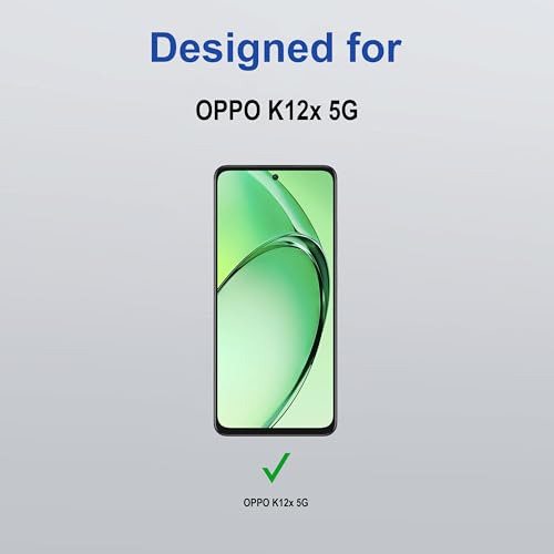 Image of ZAP CASE HD Plus Tempered Glass Screen Protector Compatible for Oppo K12x 5G (Black) Edge to Edge Coverage with Easy Installation Kit