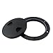 CTWHA Black Plastic Deck Cover Marine Deck Cover Hatch Cover 4 Inch Round Deck Plate Porthole Cover for RVs and Yachts