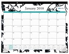 Blue Sky 2018 Monthly Desk Pad Calendar, 22" x 17", Barcelona