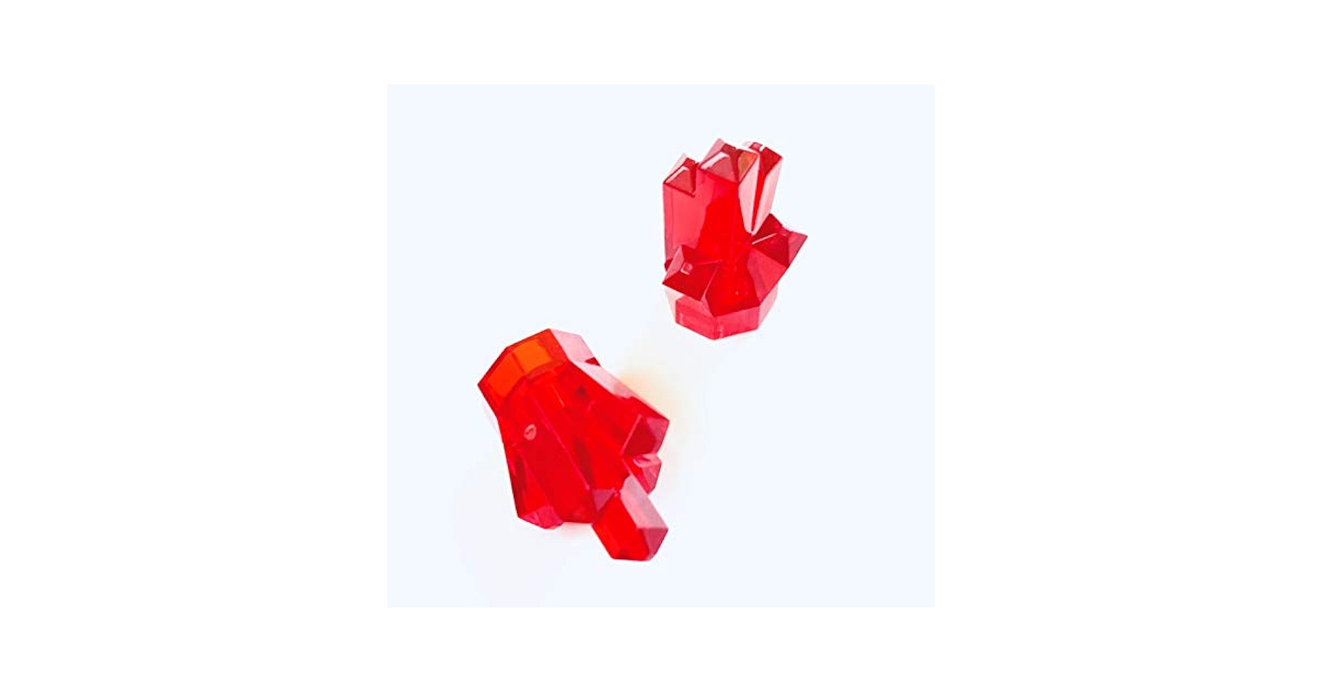 Amazon.co.jp: レゴ（LEGO）ロッククリスタル 宝石パーツ 透明赤