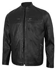 Black - Clintn Leather Jacket Without Flag