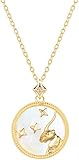 Colgante de horóscopo, collar de plata de ley 925, cadena personal con dije de moneda de oro de 12 constelaciones, cumpleaños para mujeres y niñas