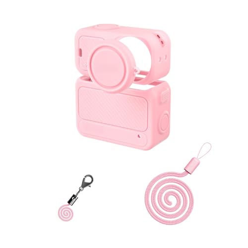 For DJI OSMO NANO �p �V���R���P�[�X �����Y�L���b�v �X�g���b�v �����h�~�R�[�h �_�炩�� �y�� �h�o �L�Y�h�~ �����h�~ �Ռ��z�� �S�ʕی� ���E�ȒP �J�����ی�Z�b�g �X�|�[�c�J�����ی�A�N�Z�T���[ (�s���N)