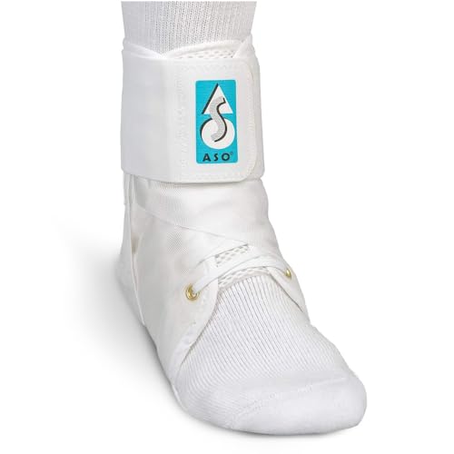 Med Spec ASO Speed Lacer (X-Small, White) – Ankle Brace for Sprained Ankle and Peroneal Tendonitis, Orthopedic Ankle Support for Men, Women, Adults, Teens and Kids, Sports Injury Recovery, 223601