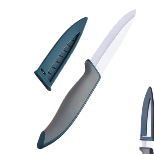 Paring Knives, Ultra Sharp Ceramic Knife, 4 Inches Large Blade, Safe Ceramic Rust-resistant Baby Knife, Healthy Fruit Knives, Used for Cutting Fruits, Meat Dishes, Cooked Food