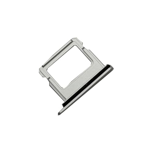 Support de carte SIM de rechange pour iPhone 16 Plus, pack de 2 tiroirs blancs